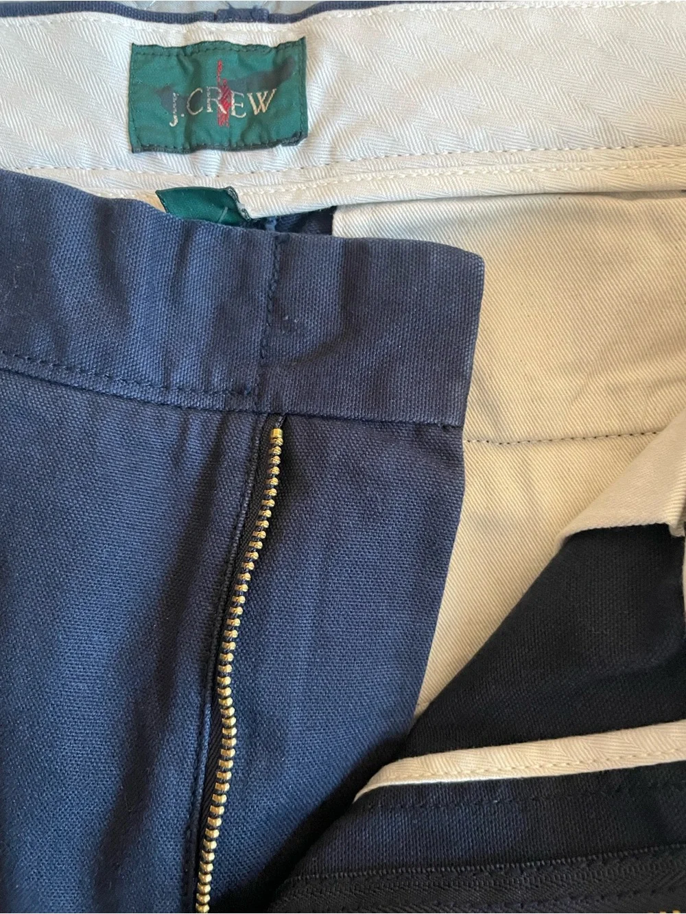 J. CREW Classic trouser in canvas Navy Size 34/34 NWD $98 BW595